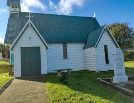 The Holy Trinity Church is a good example of a rural mid-to late-19th-century New Zealand church. Built in 1870, it is a small, rural church in Ohariu Valley in Johnsonville, Wellington. It has a small graveyard associated with it.