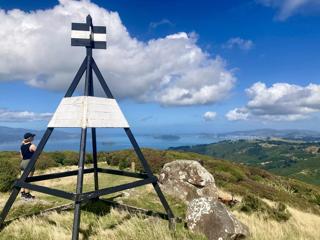 The view from the summit of Belmont Trig Track, a biking and walking trail in Lower Hutt.