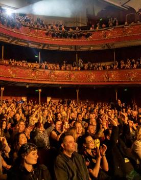 Looking into the full house crowd at The Opera House.